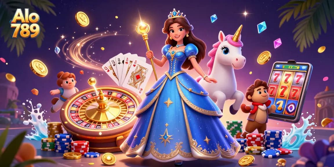 Experience the thrill with Alo 789, featuring dynamic characters and captivating casino elements.