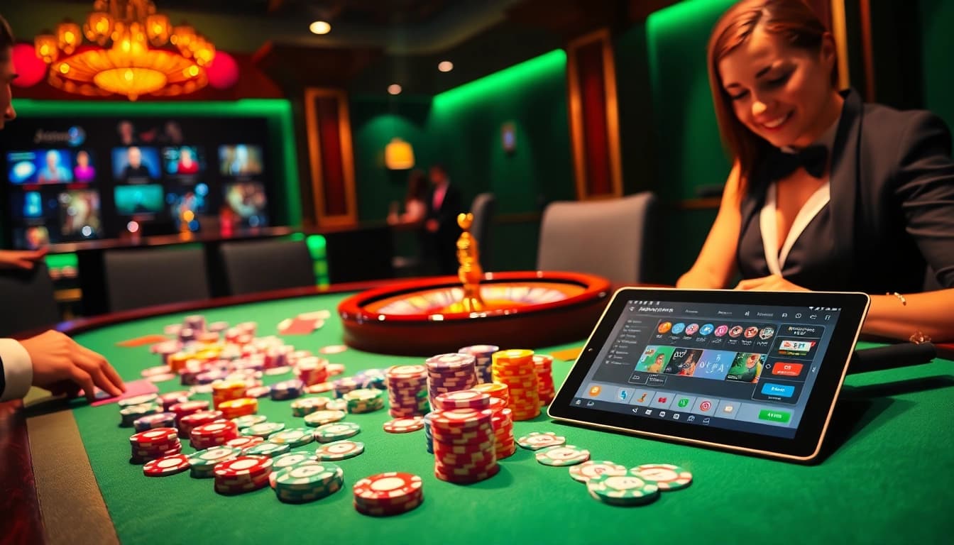 Experience thrilling gameplay at https://uu88net.info/ with vibrant poker tables and roulette wheels.