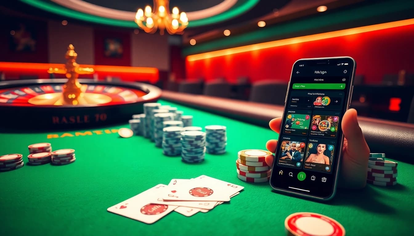 Experience a luxurious gambling atmosphere at https://rikvip1.store/ with vibrant casino scenes and professional gaming accessories.