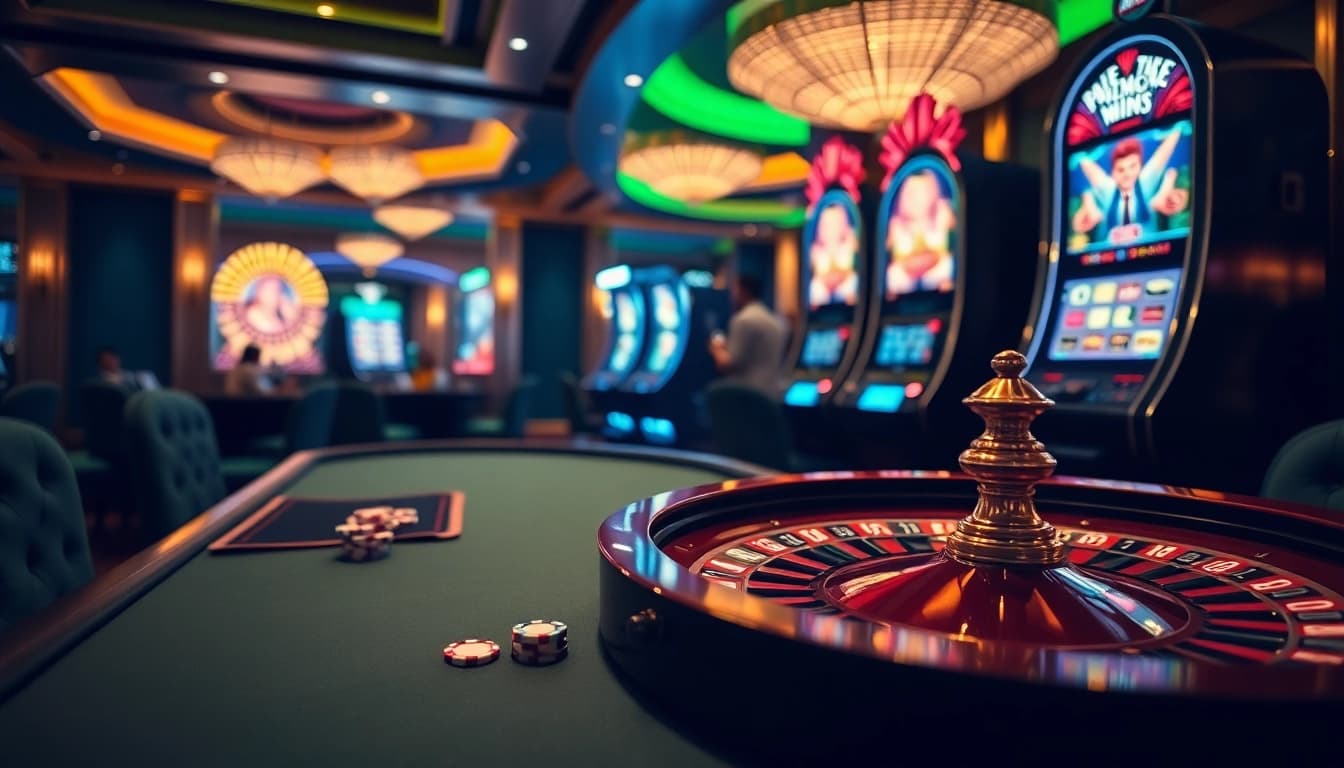Experience the excitement of winning at the luxurious Luckywin casino with engaging games and bright slot machines.