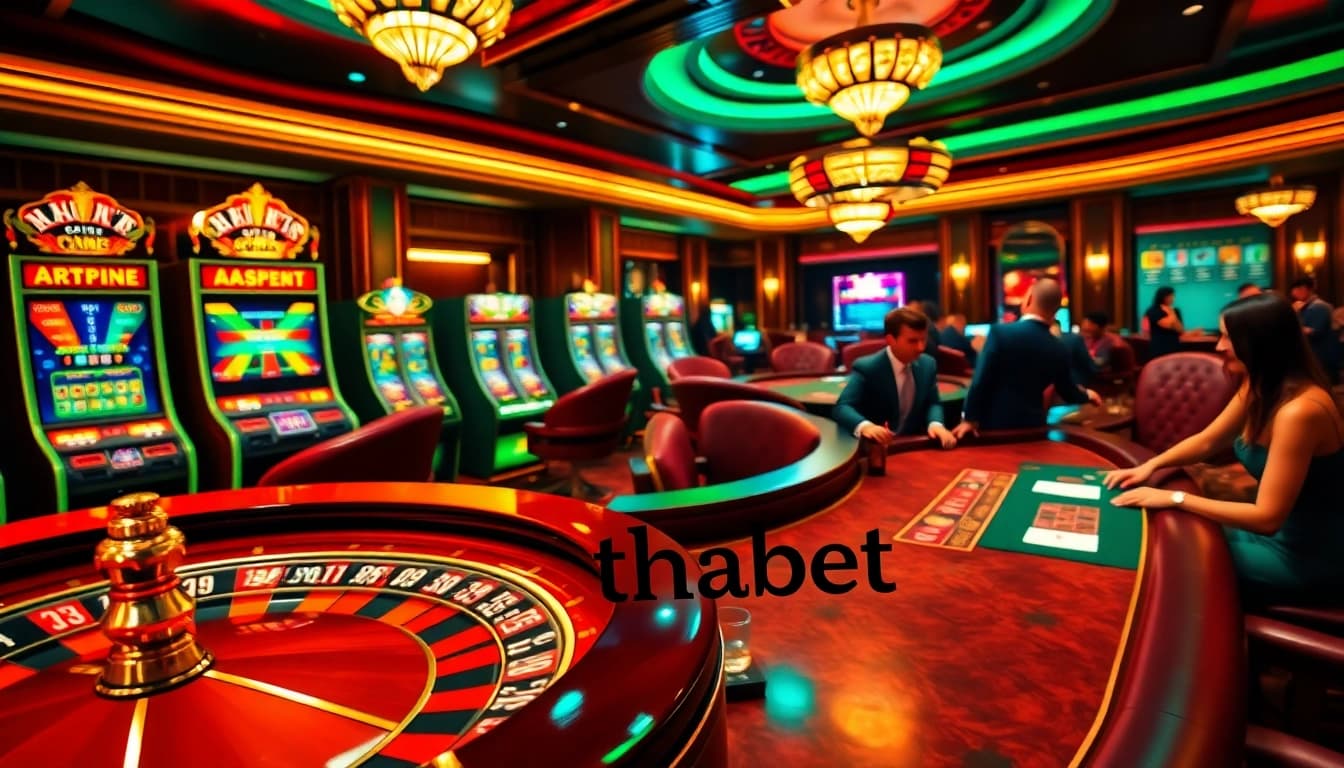 Thabet betting slip enhances the thrill of glamorous casino games with vibrant slot machines.