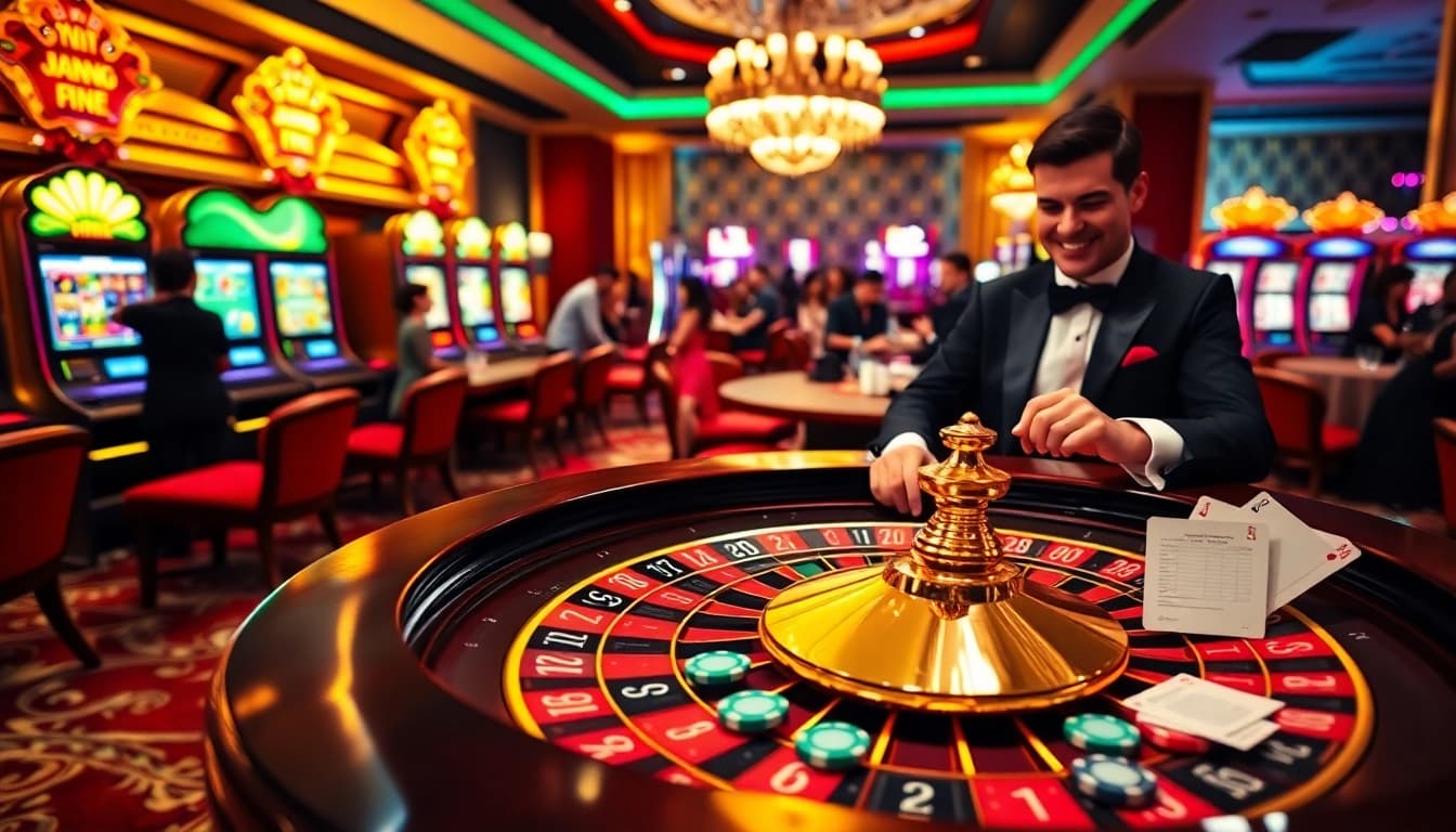 Experience the excitement of MM88COM at a luxurious roulette table with vibrant chips.