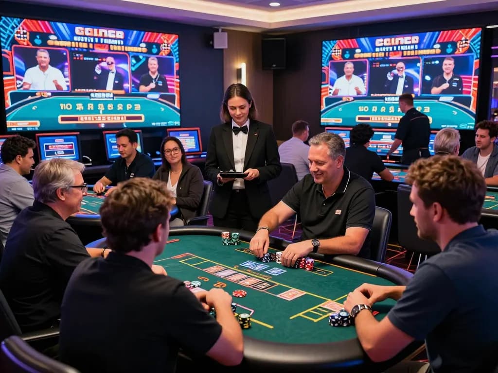 Engaging live casino gaming at bong99 with diverse players and dynamic atmosphere.
