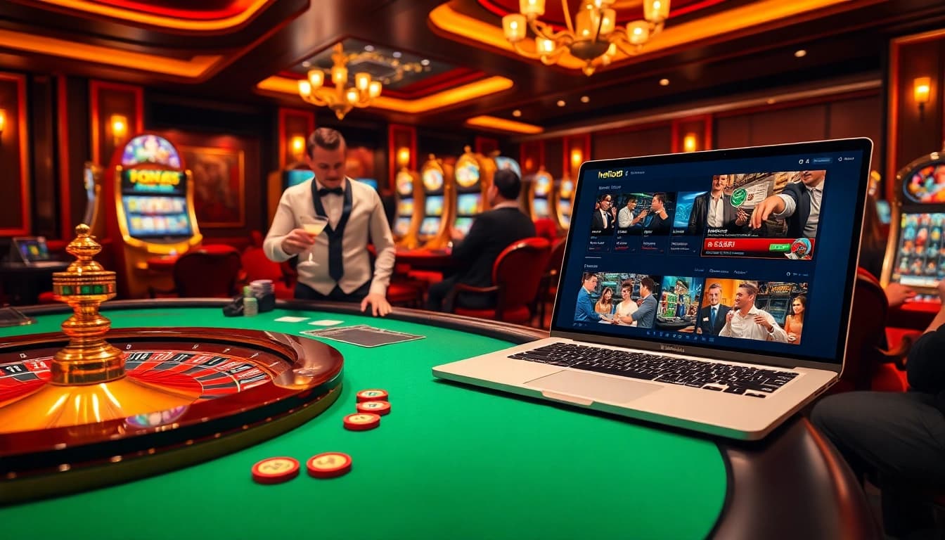 Engaging gamblers with exciting games at Hello88's luxurious casino scene.