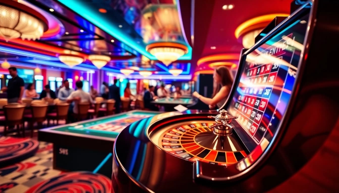 Experience thrilling gameplay at https://13win2025.online/ with vibrant casino tables and players.