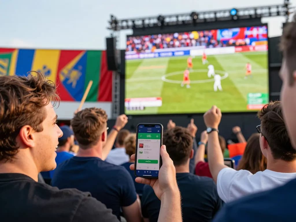 Engaging sports fan using the HUBET app for betting during live game event