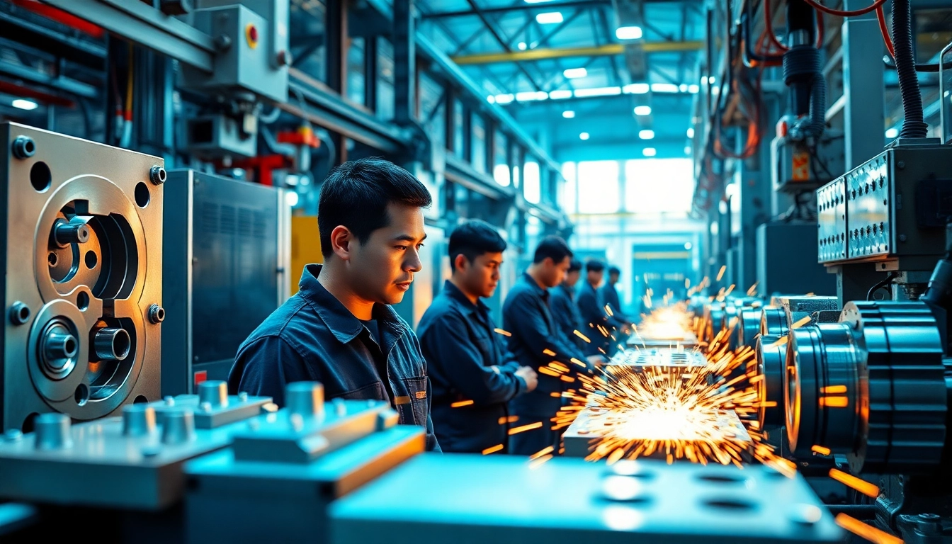 Diecaster Malaysia - Advanced diecasting facility showcasing skilled workers and high-tech machinery.