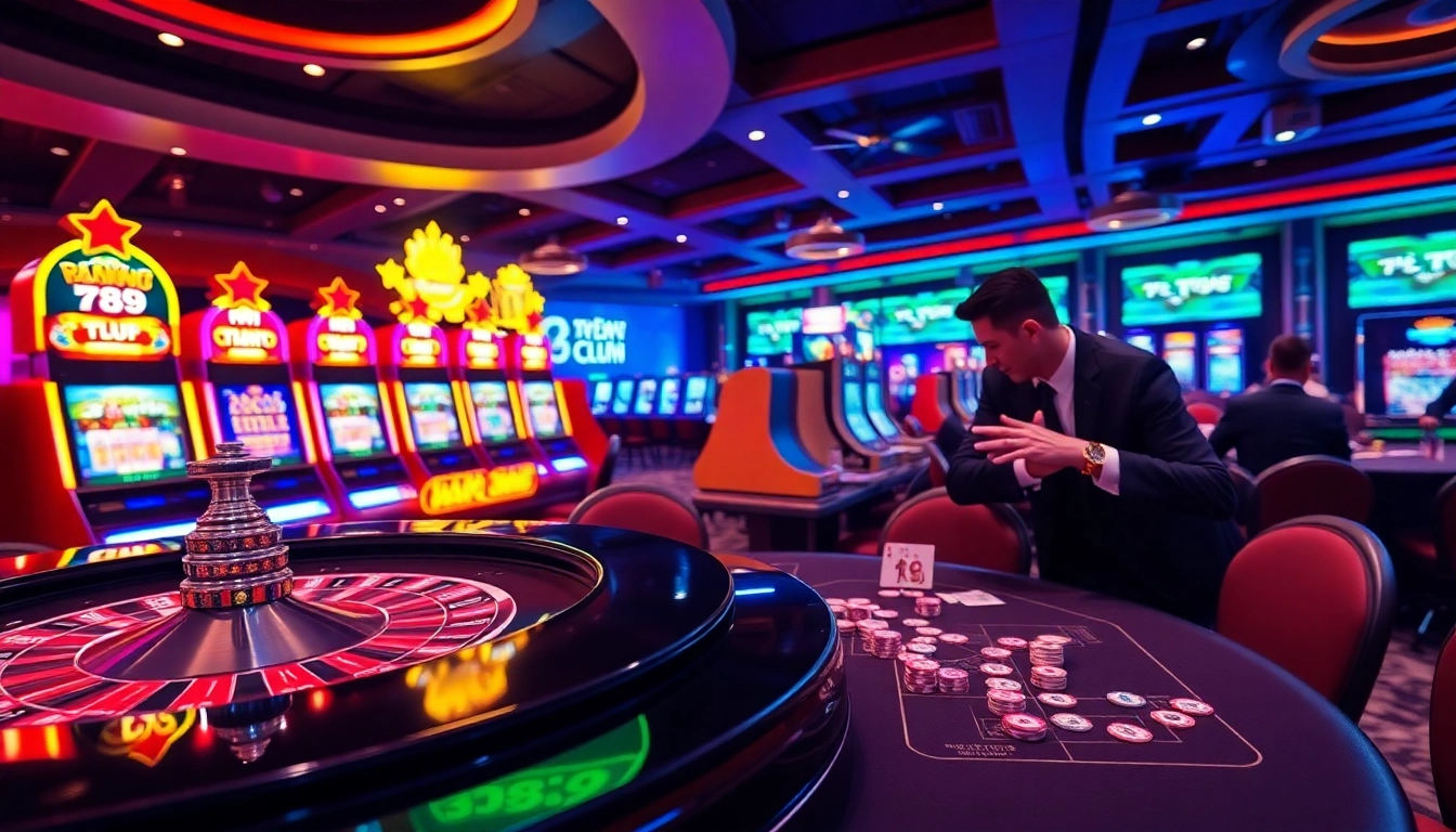 Experience the thrill of 789club at an upscale casino with poker and roulette.