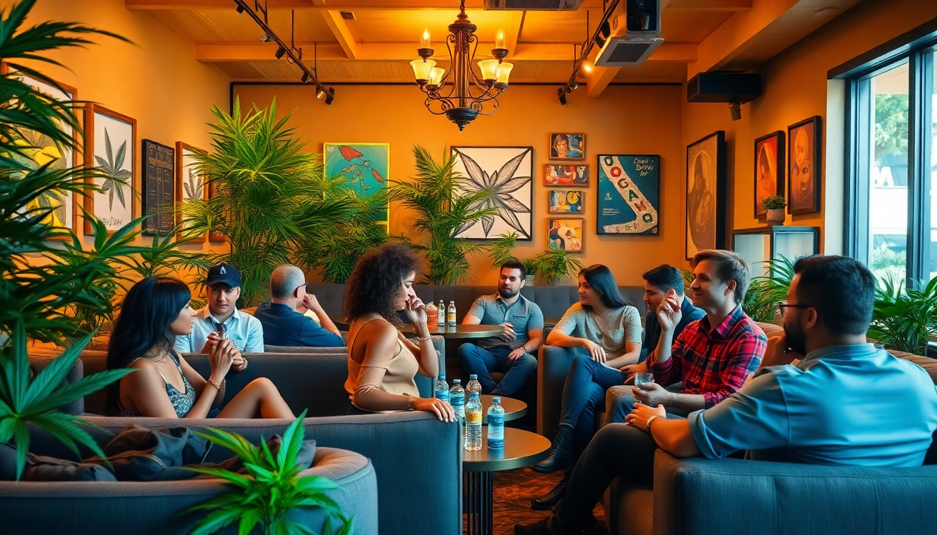 Cannabis Clubs Lloret De Mar patrons enjoying a vibrant and inviting social club environment.