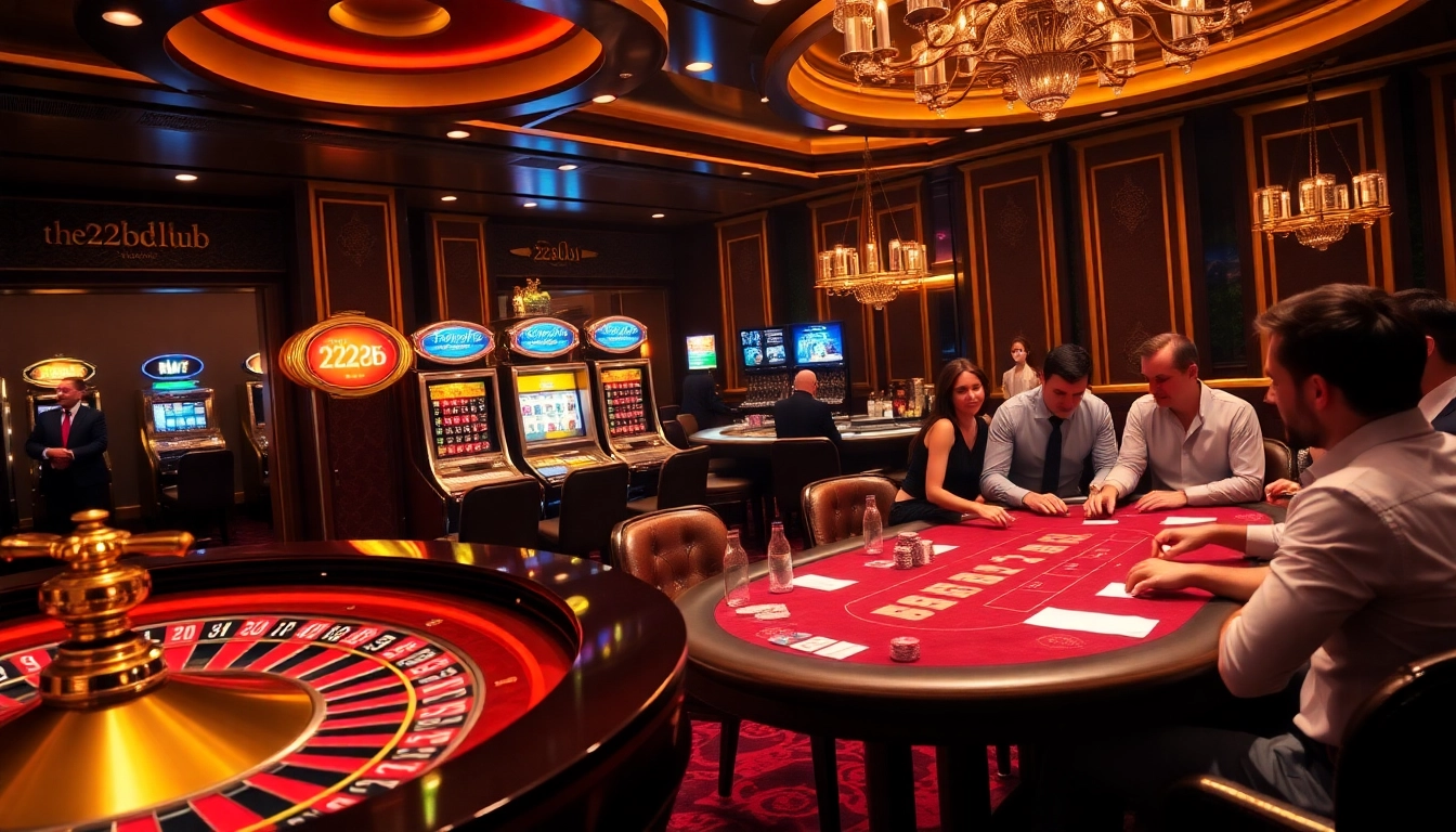 Experience the thrill of the 222bd club with vibrant casino action and luxurious gaming atmosphere.