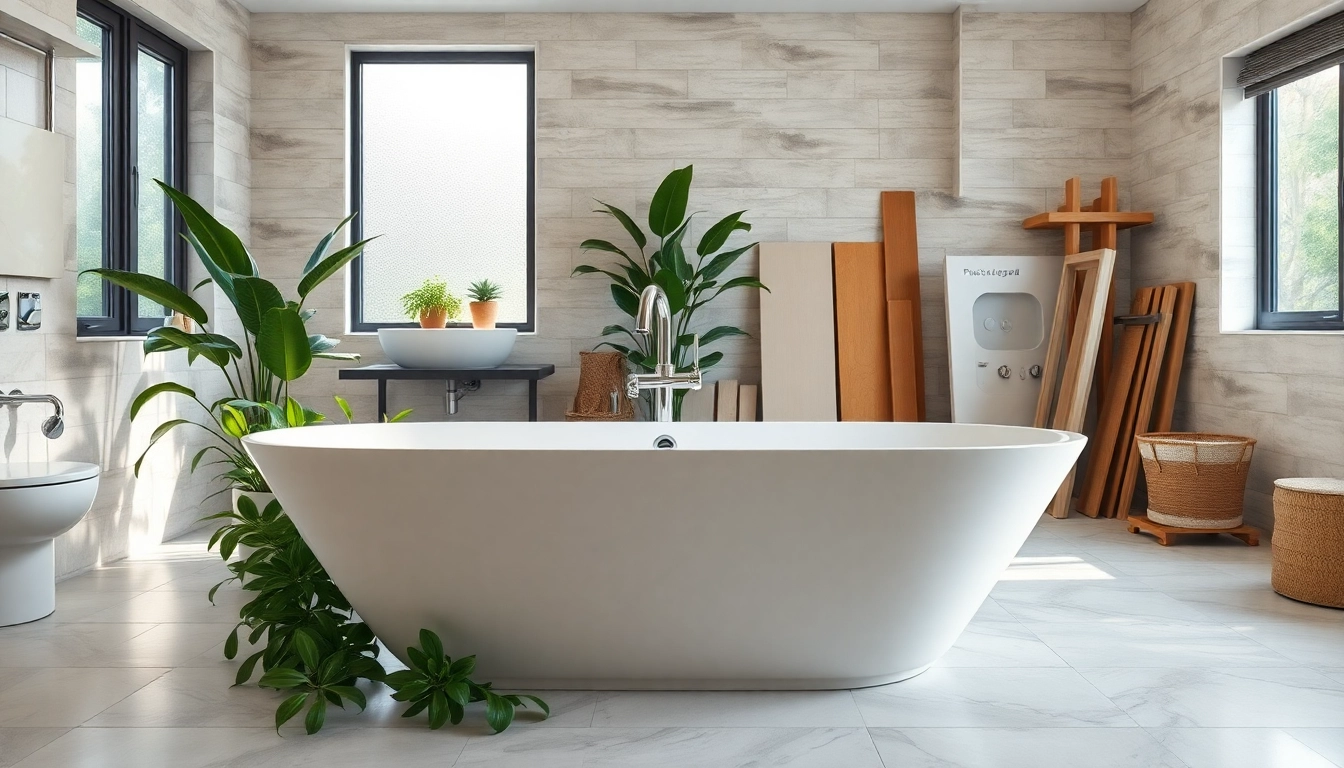 Experience bathroom remodeling near me with elegant fixtures and a relaxing ambiance.