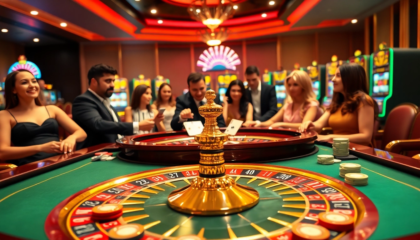 Players experience the excitement of roulette at S8 casino, showcasing vibrant gameplay with colorful chips.