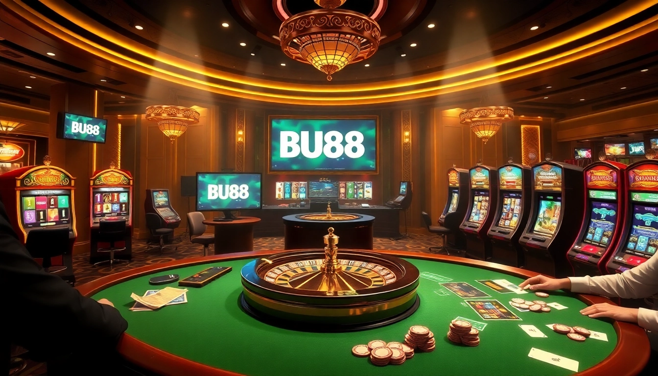 Experience the thrill of winning at BU88 with luxurious casino games and vibrant slot machines.