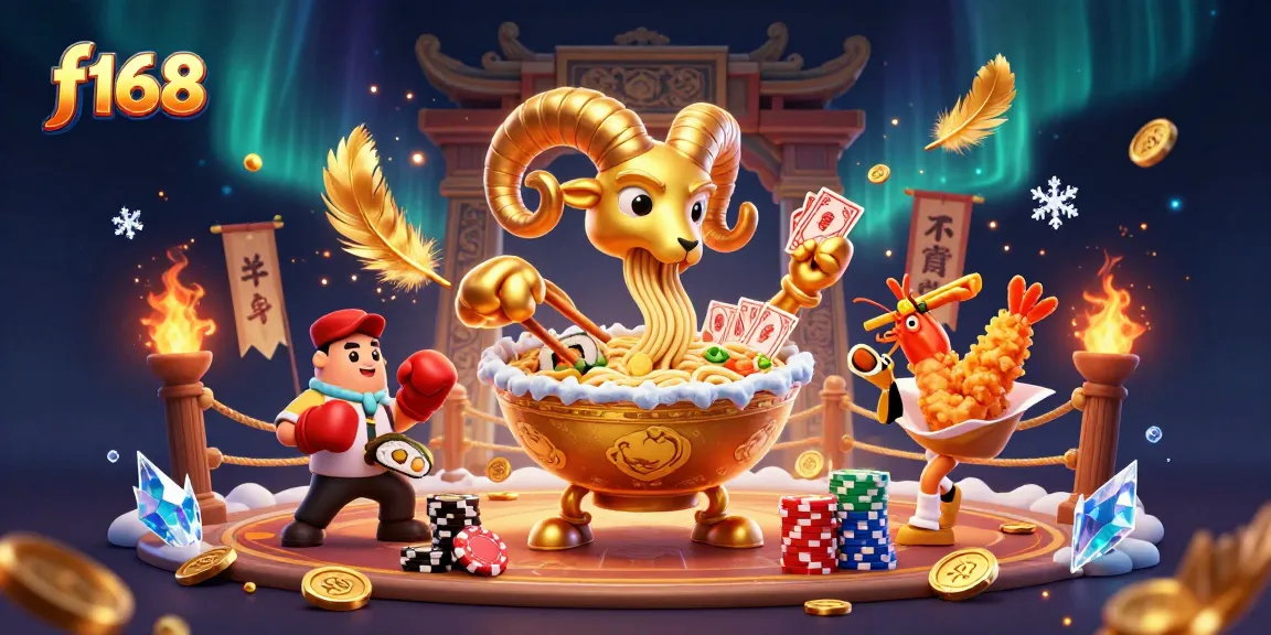 Experience thrilling f168 gaming with imaginative characters in a rich casino scene filled with excitement.