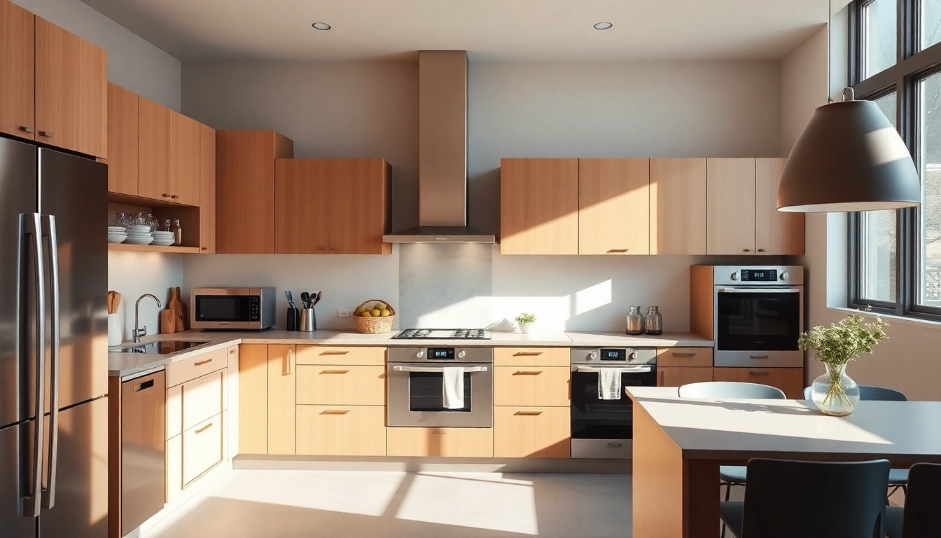 Discover бяла техника appliances in a contemporary kitchen setting, highlighting their elegance and efficiency.