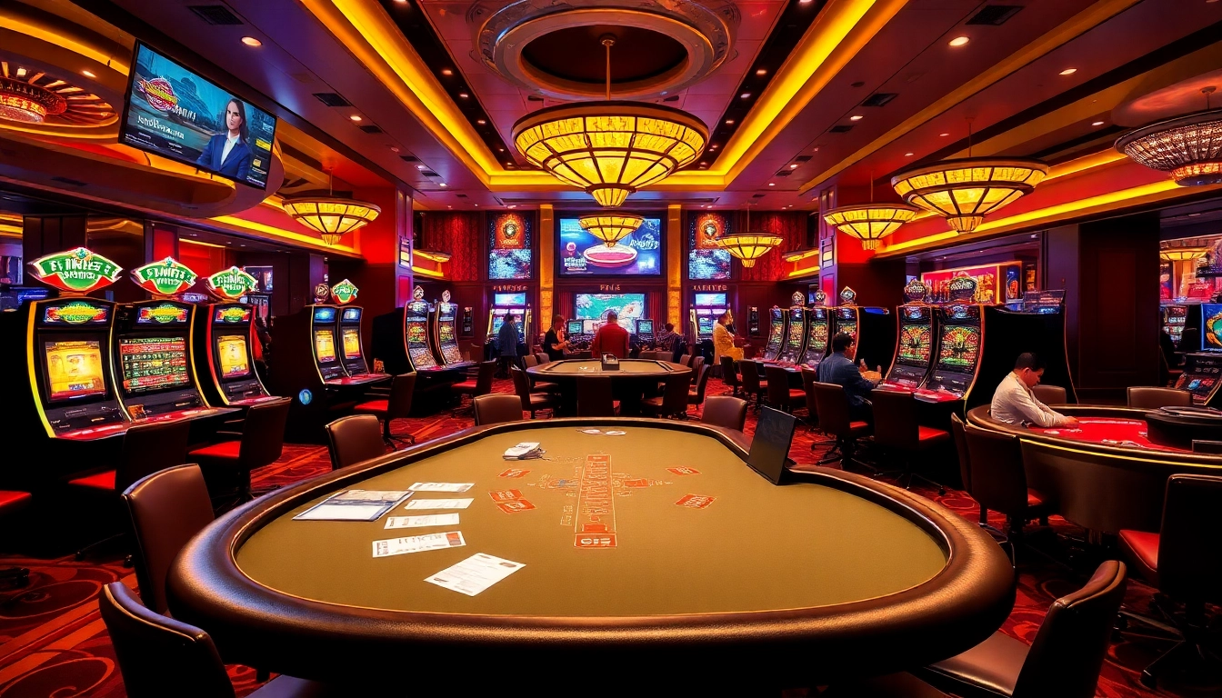 Experience the thrill of gambling at https://mm88.how/ with vibrant slot machines and poker tables.