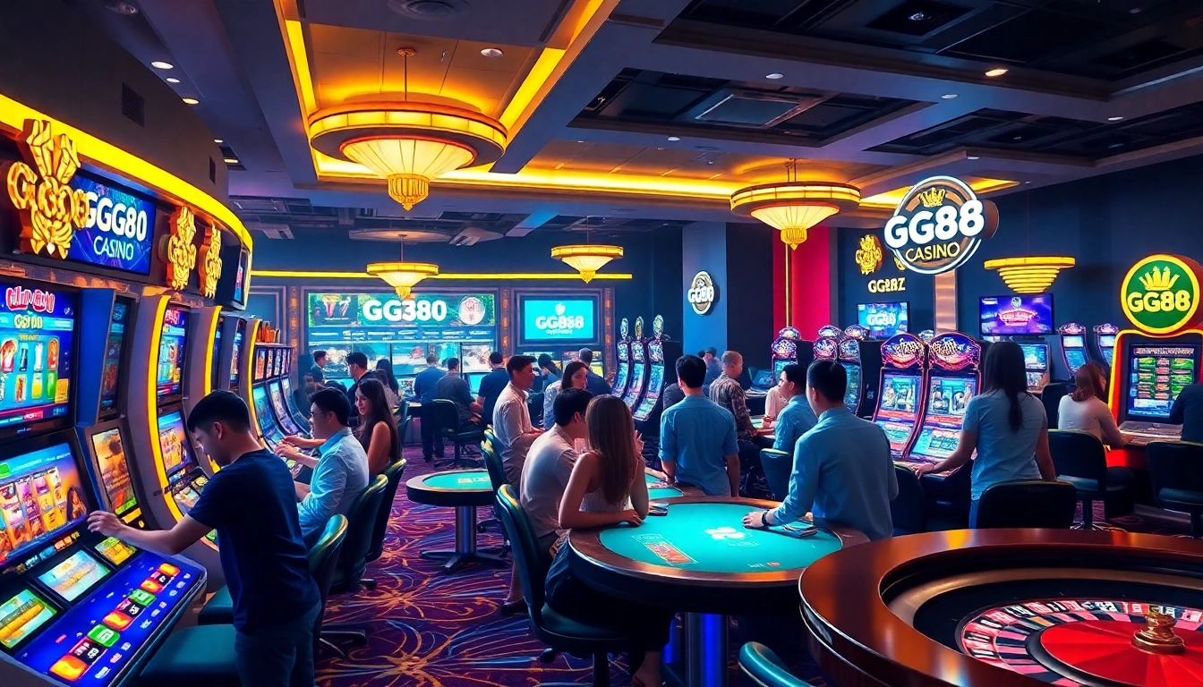 Experience the excitement of GG88 online casino with vibrant gaming atmosphere and engaging players.