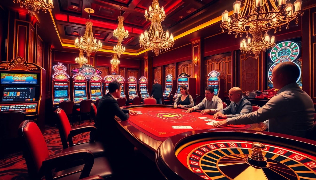 Experience the excitement of RR88 Auction with players at a vibrant casino table.