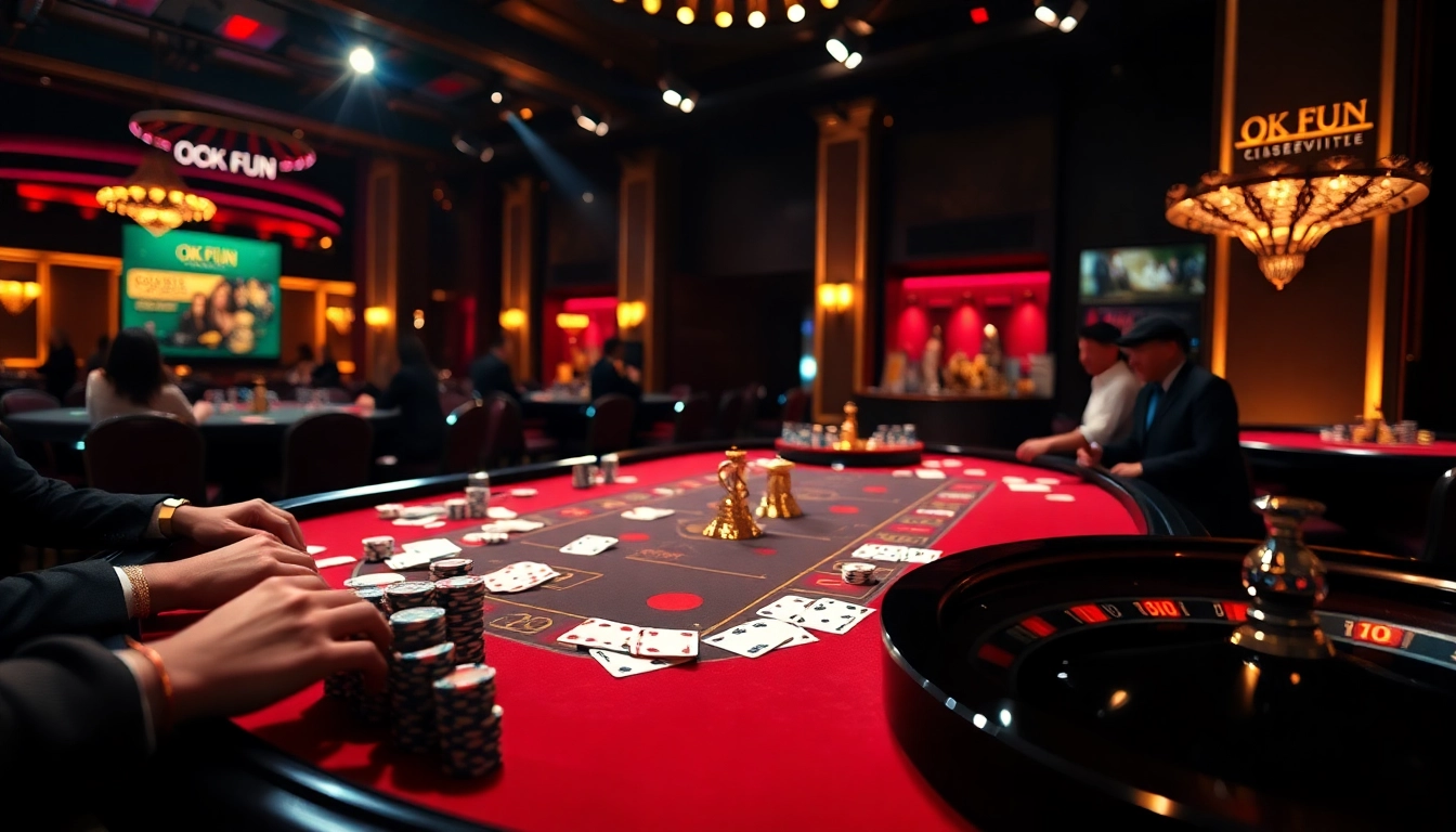 Experience the thrill of gameplay at OK FUN with engaging poker and roulette highlights.