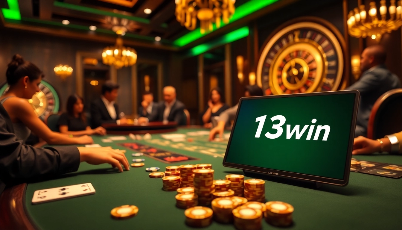 Experience the thrill of 13win with engaging high-stakes poker and luxury casino ambiance.