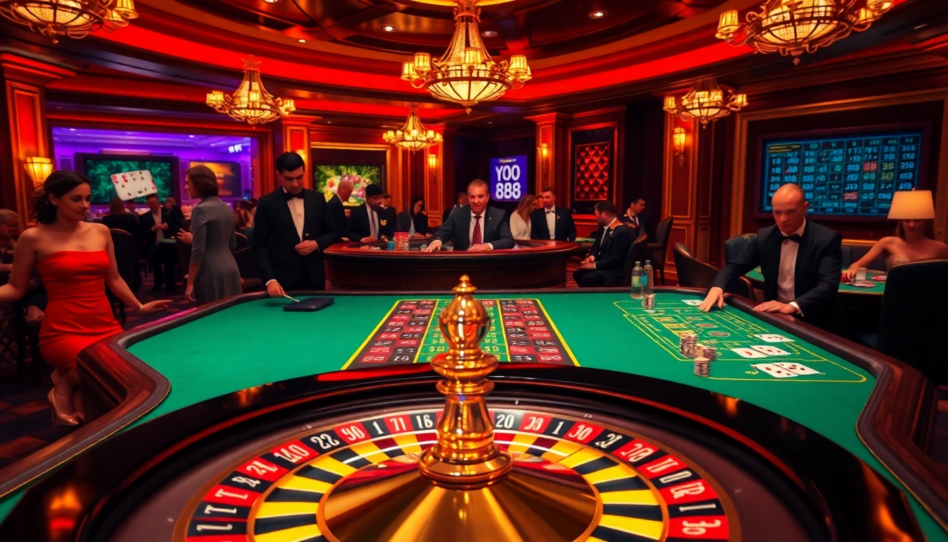 Experience the thrill of MM88 casino gaming with vibrant tables and engaging players.