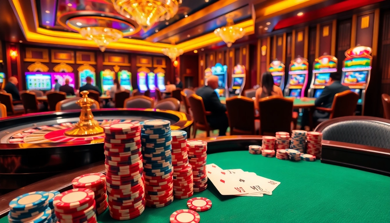 Experience intense gambling action on https://uu882025.online/ with roulette, poker chips, and vibrant casino lights.