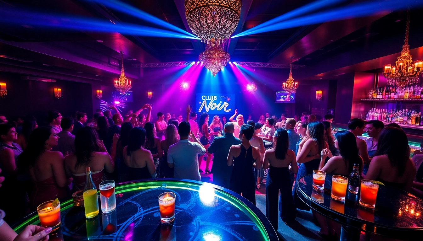 Vibrant nightlife at Club Noir, the ultimate night club sxm for entertainment and luxury.