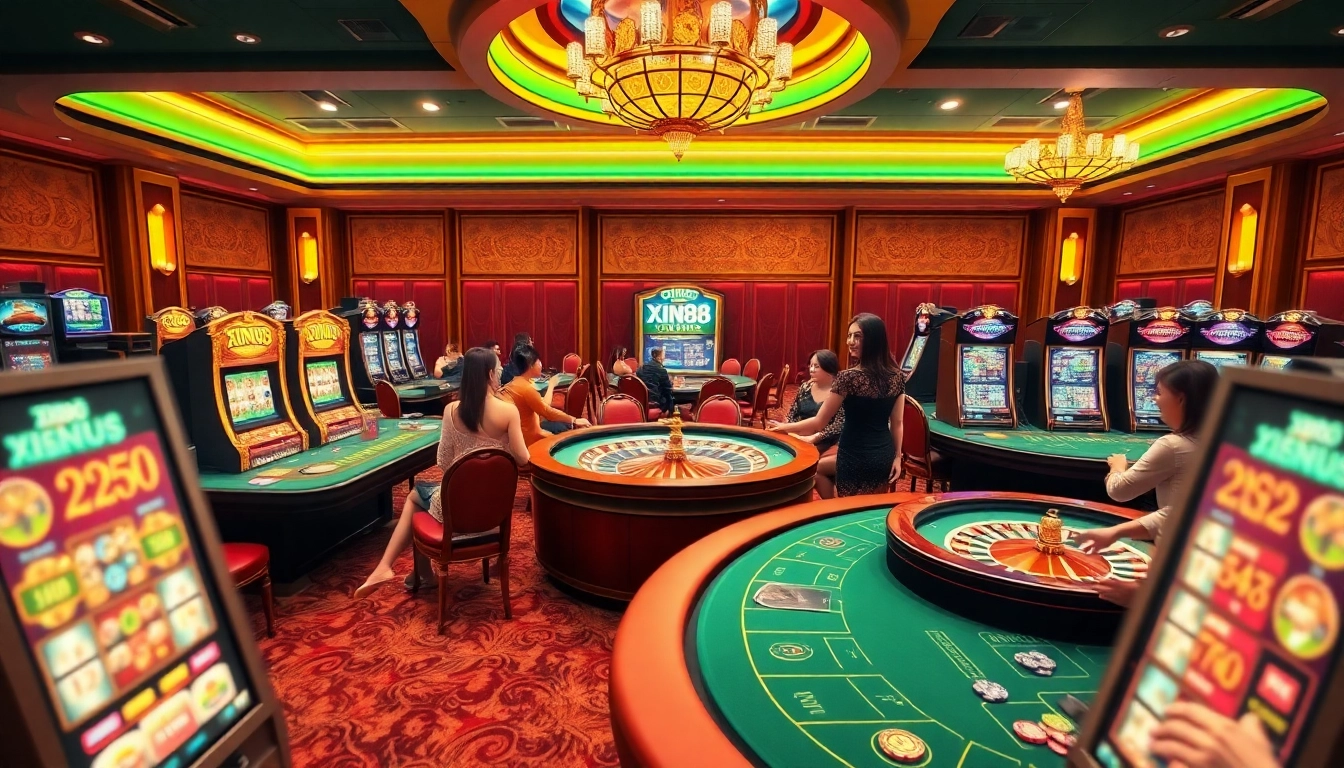 Engage in online gambling at XIN88 nhận thưởng with exciting games and vibrant casino atmosphere.