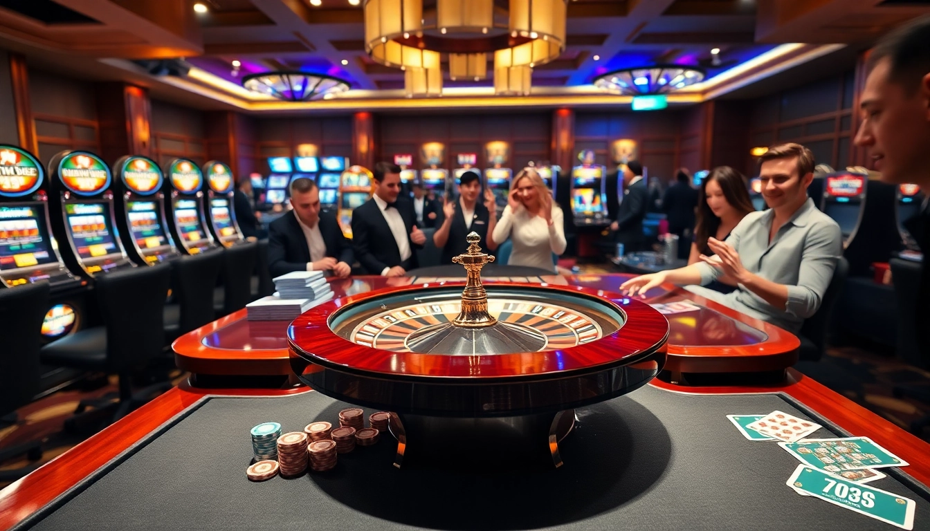 Experience the excitement of casino gaming at https://789betai.online/ with a vibrant table game setup.