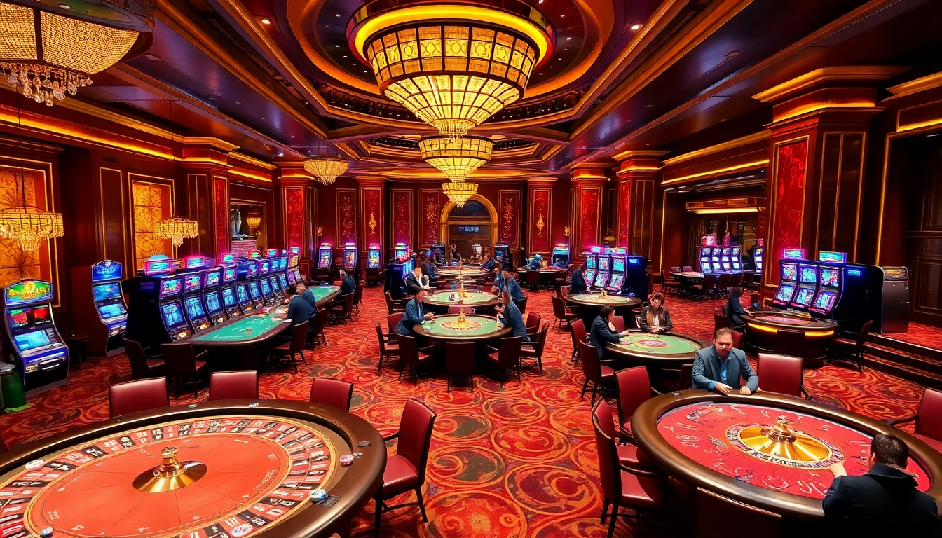 Experience high-stakes gaming at vipwin79.org with vibrant tables and luxurious casino elements.