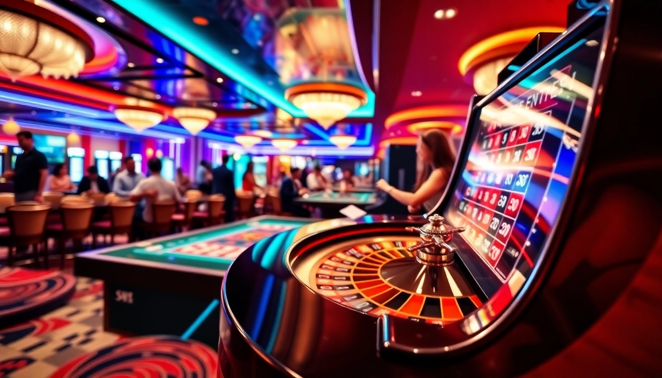 Experience thrilling gameplay at https://13win2025.online/ with vibrant casino tables and players.