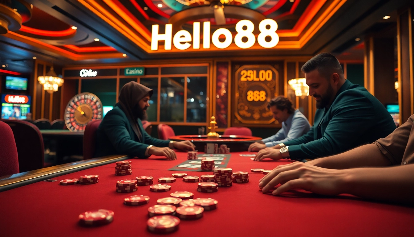 Experience the thrill of professional gambling at Hello88 casino with high-stakes poker and roulette.
