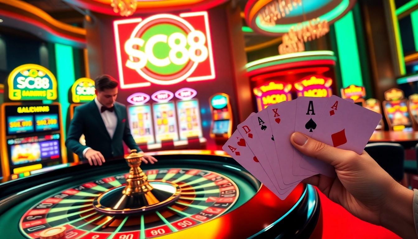 Experience thrilling gambling action at sc88.ad with vibrant casino visuals.