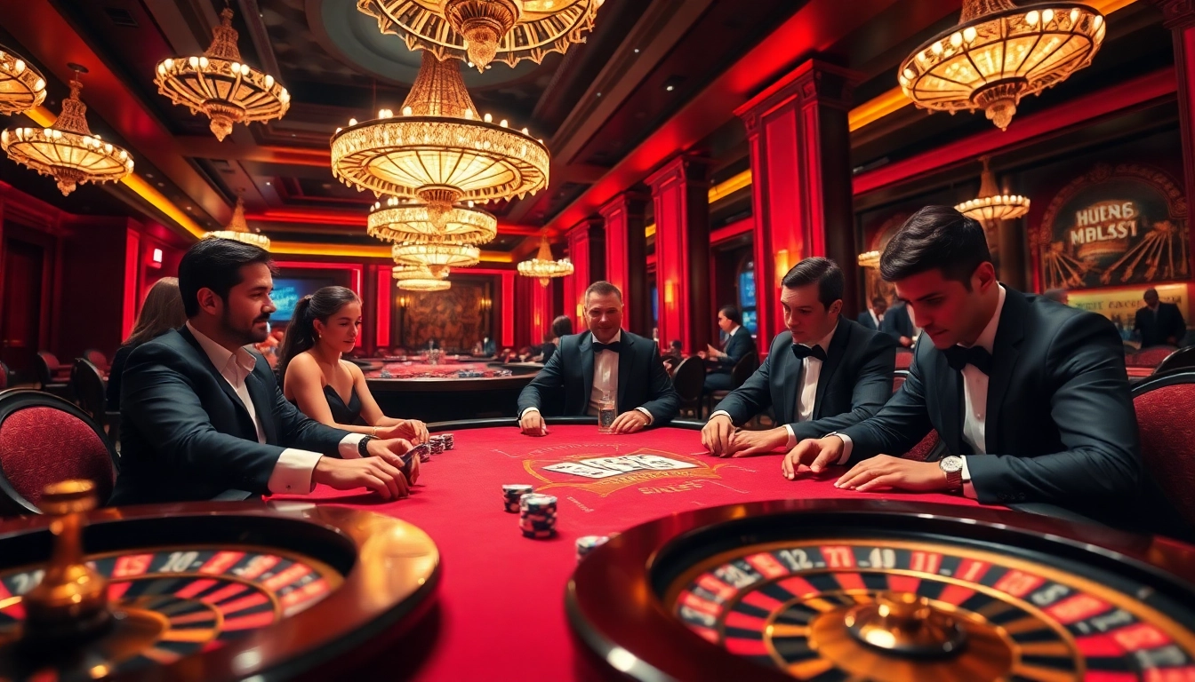 Experience thrilling gaming action at five88 with vibrant poker chips and a spinning roulette wheel.