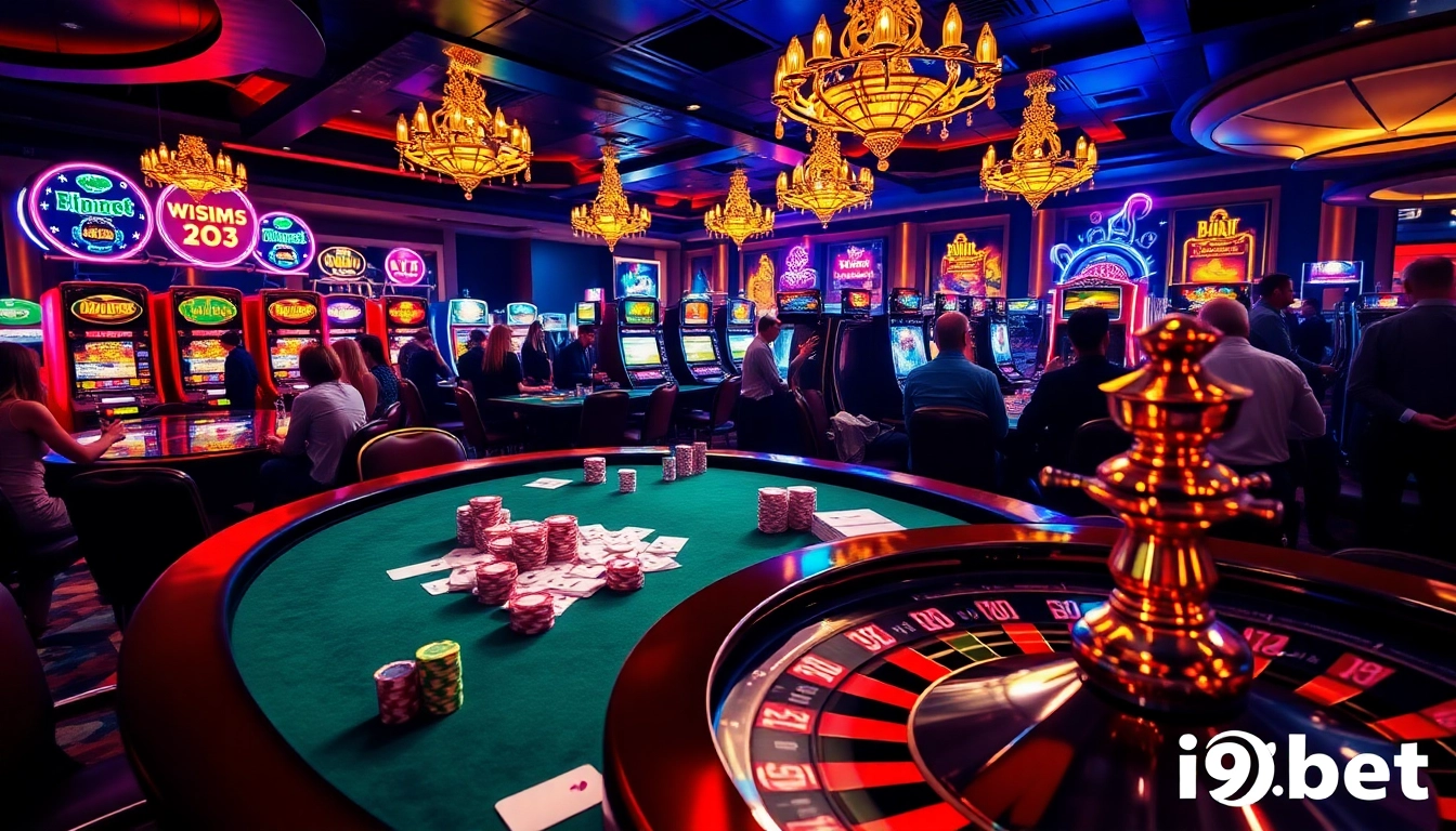 Play like a champion at i9bet with vibrant casino atmosphere and high-stakes excitement.