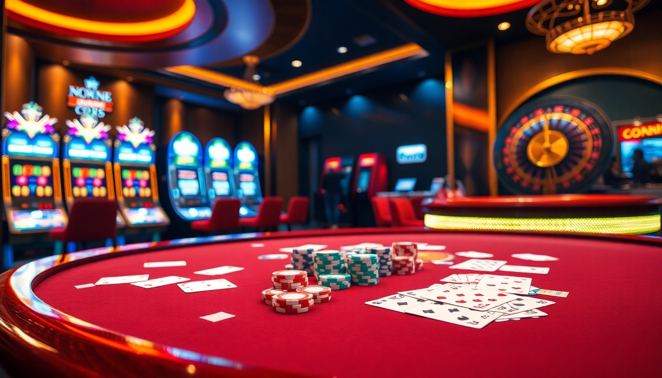 Engage in thrilling poker games at https://nk88.us.com/ surrounded by an elegant casino atmosphere.