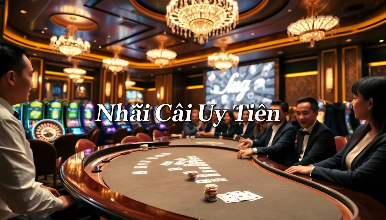 Experience excitement at Nhà Cái Uy Tín with professional poker tables and sleek casino games.