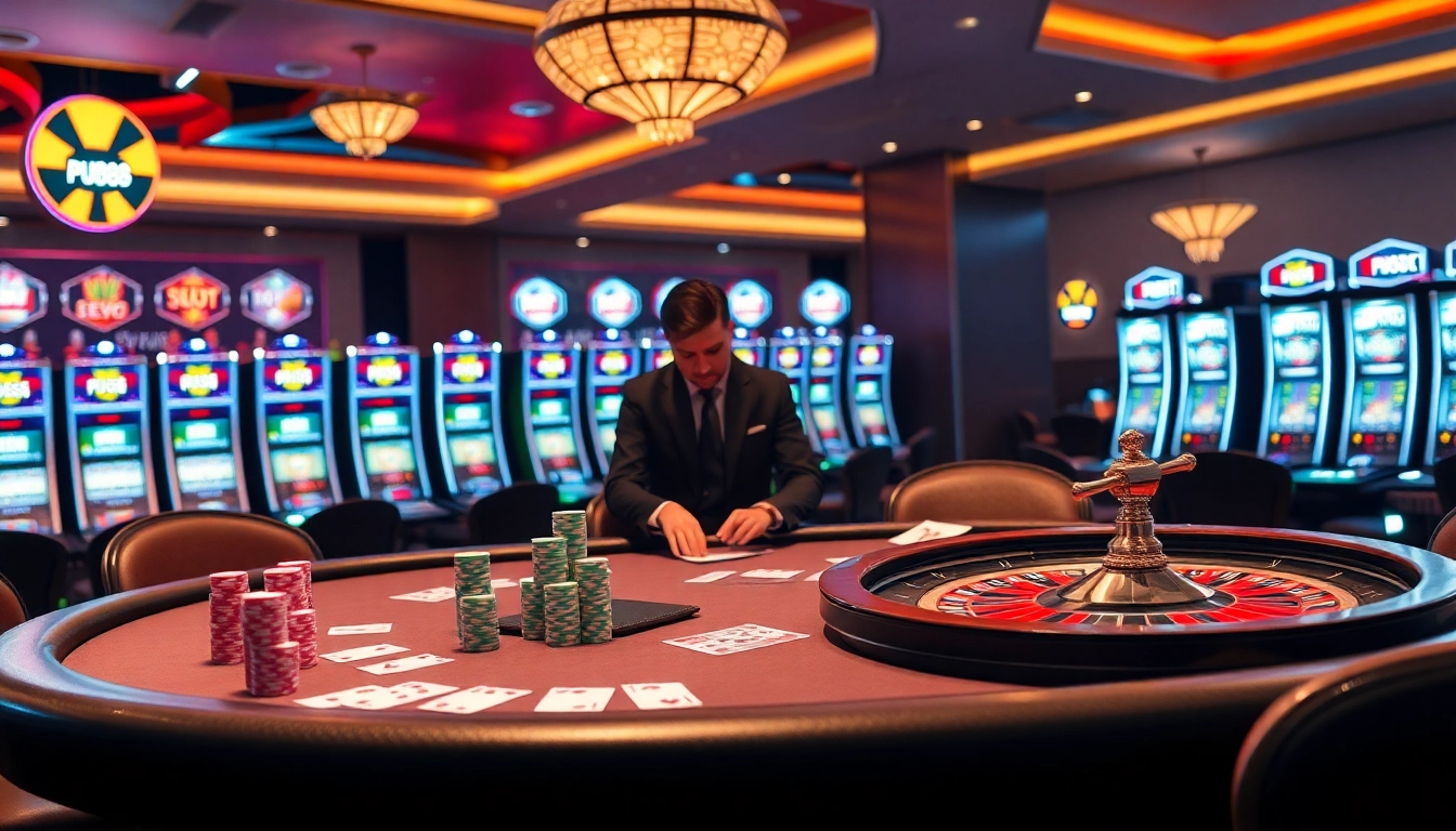 Experience high-stakes excitement at pub88 with vibrant casino games and professional dealers.