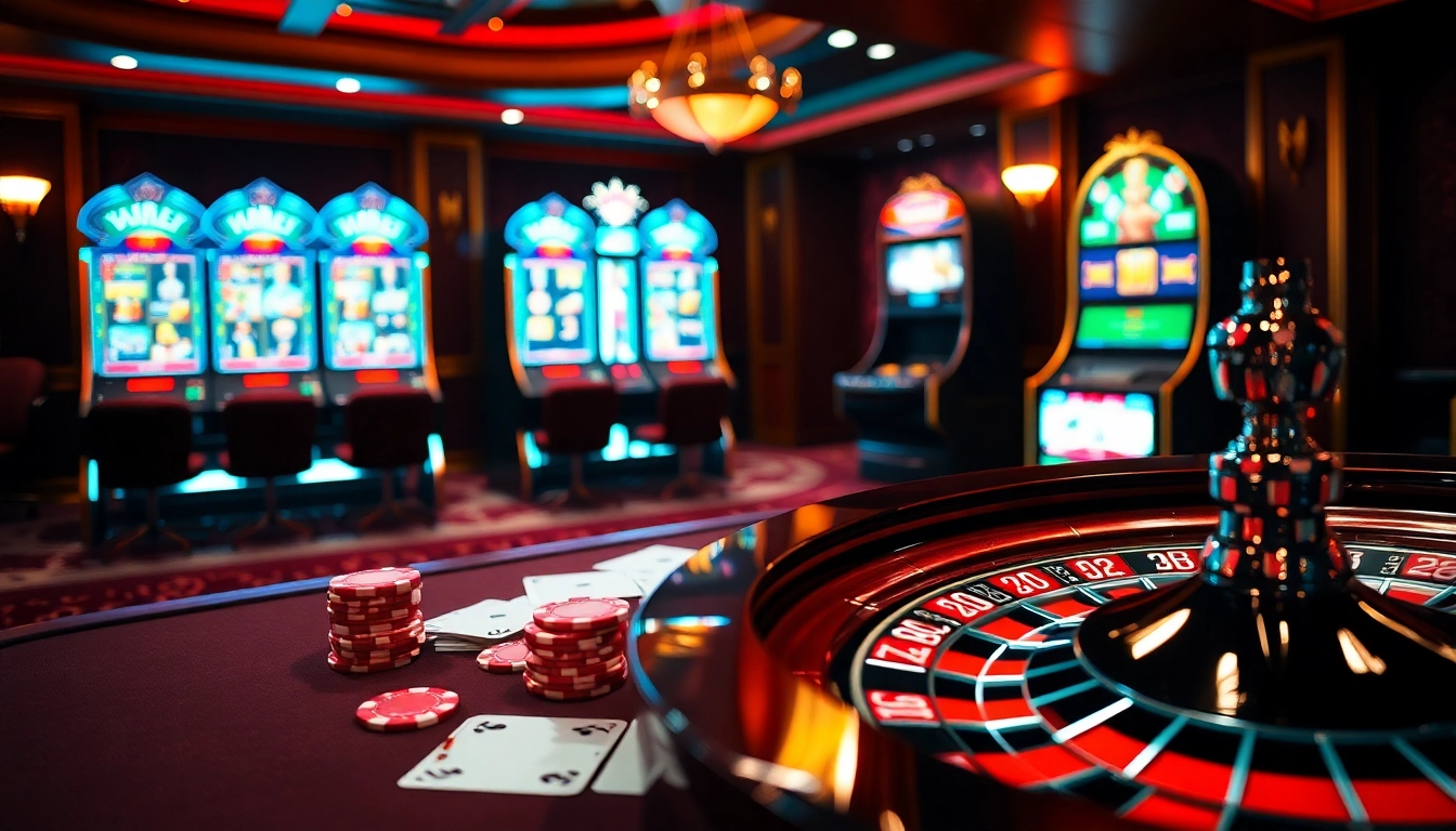 Kubet casino table filled with poker chips and cards, capturing the excitement of high-stakes gambling.