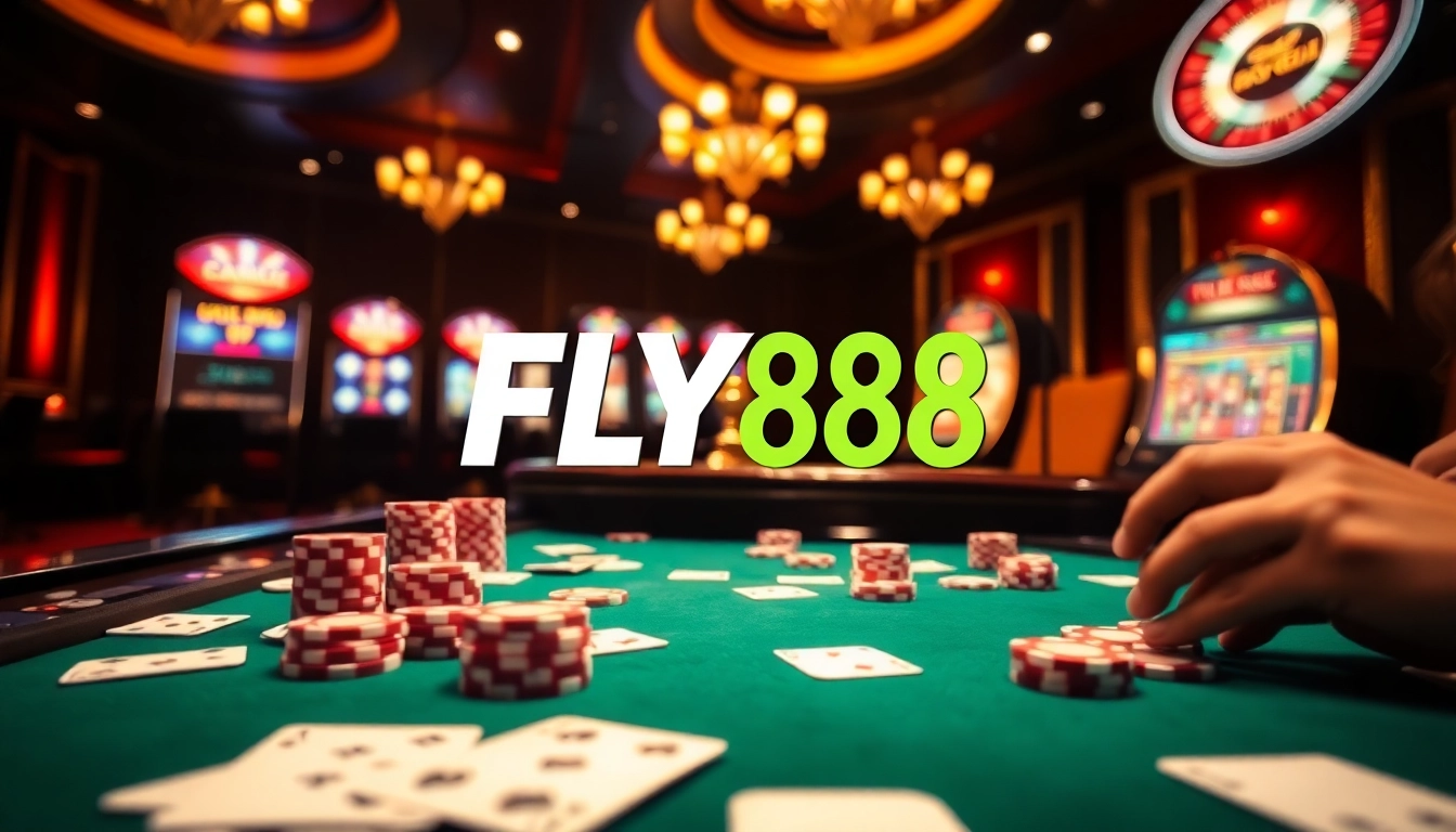 Experience thrilling gameplay at FLY88 casino with vibrant tables and winning odds.