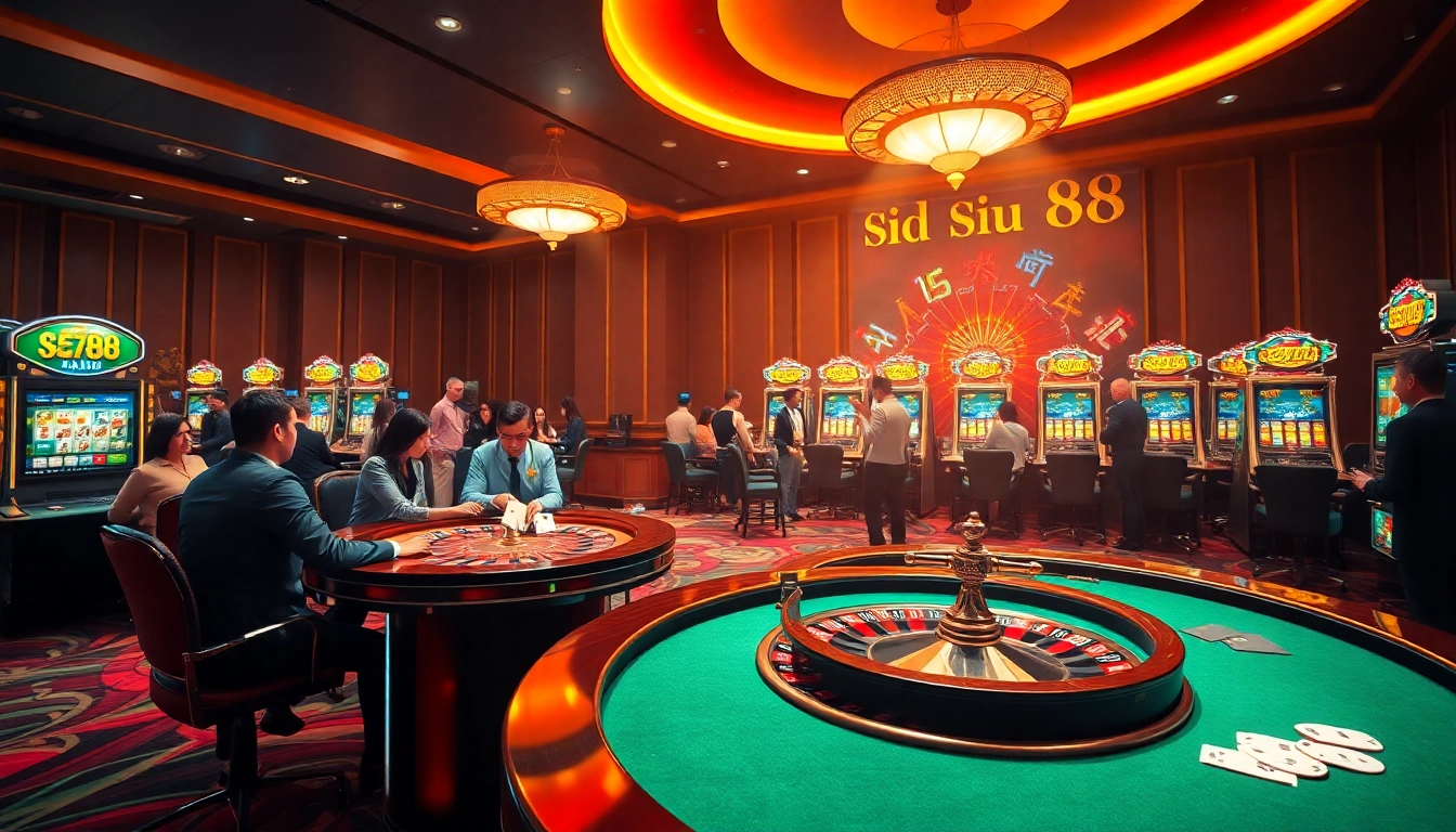 Experience the thrilling action at siu88 casino tables with vibrant lights and professional gameplay.