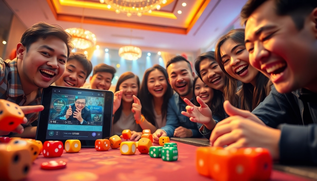 Tài Xỉu MD5 game scene with players enjoying online betting.