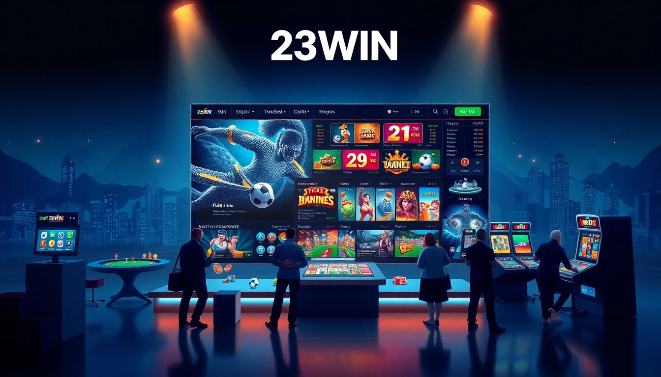 Engaging online gambling interface of 23WIN showcasing diverse games.