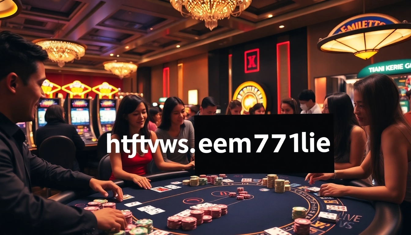 Experience high-stakes excitement on https://em777.live/ with thrilling casino games and vibrant atmosphere.