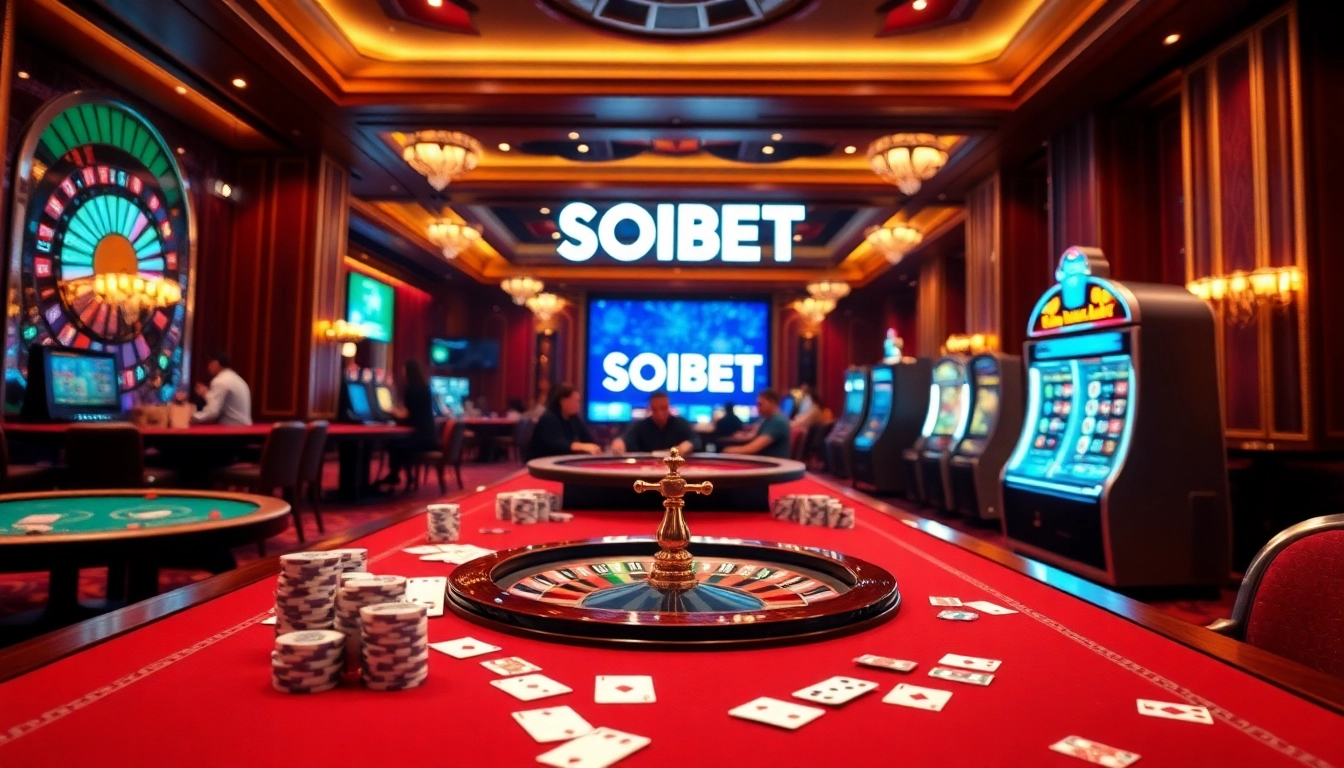 Experience the excitement of SOIBET with vibrant casino games and lively players.