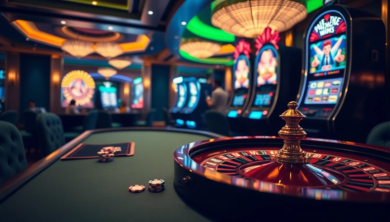 Experience the excitement of winning at the luxurious Luckywin casino with engaging games and bright slot machines.