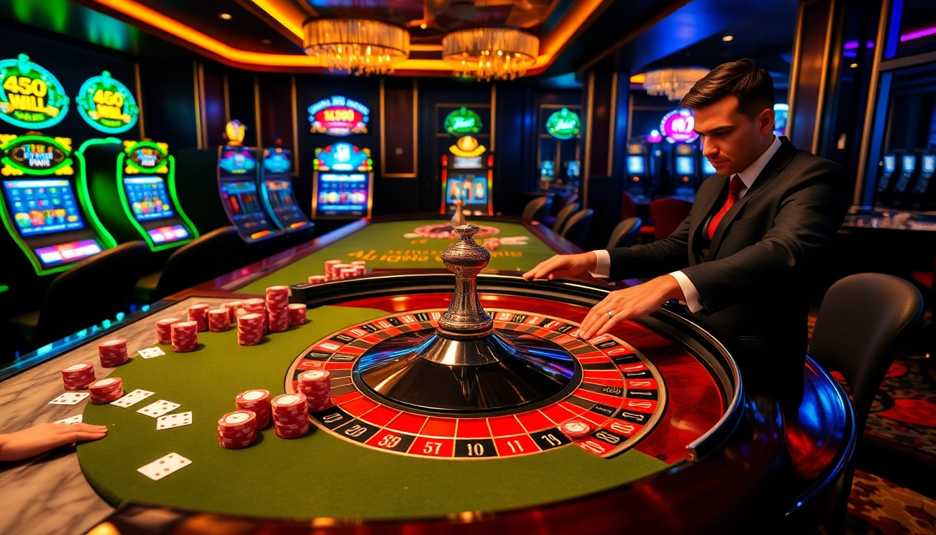 Experience thrilling roulette gameplay at luckywin's luxurious casino tables.