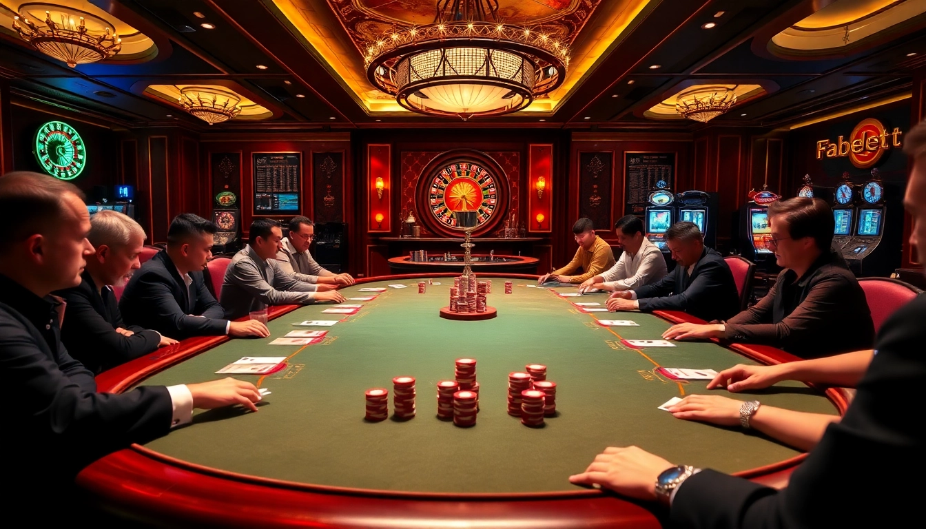 Experience high-stakes poker at http://fabet0.com/ with thrilling gameplay and vibrant casino atmosphere.