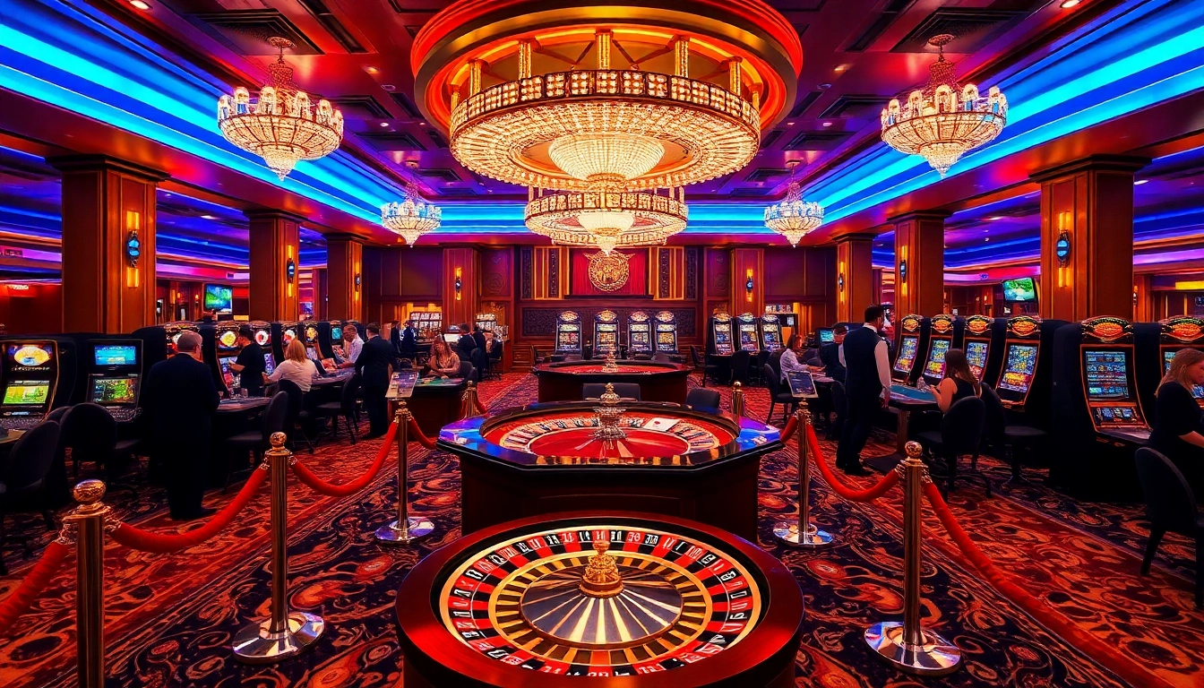 Experience thrilling gaming at Ok365 with vibrant casino tables and exciting players.