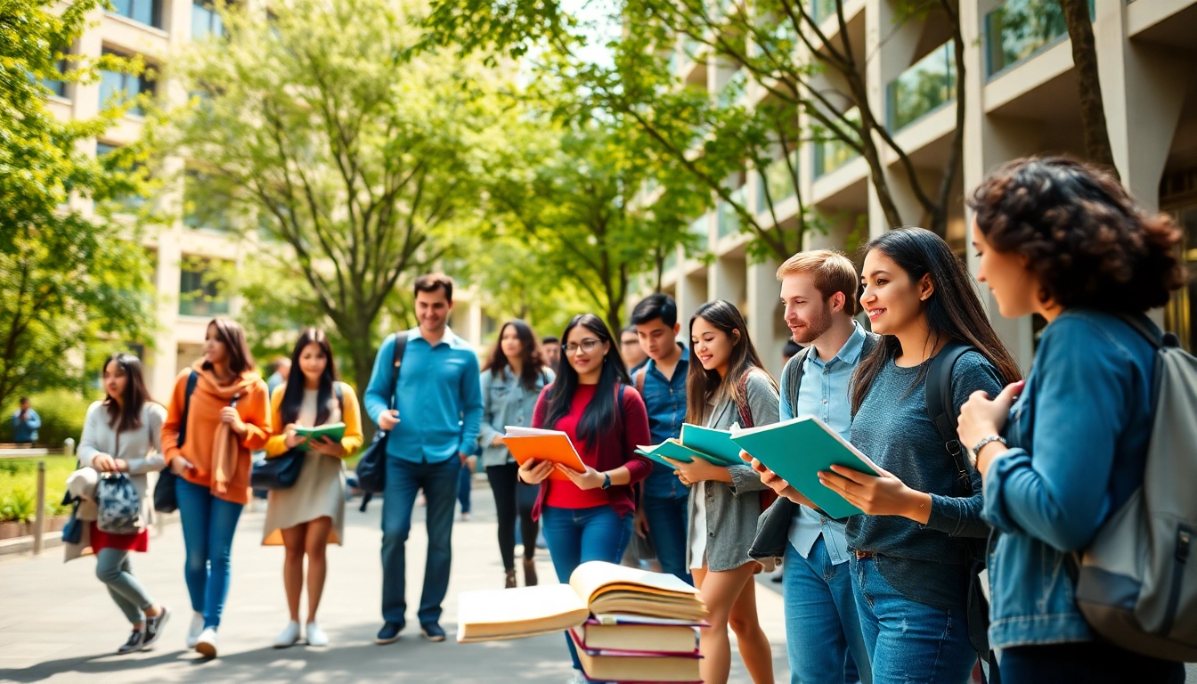 Students at Istanbul Medipol University apply for programs in a vibrant outdoor setting, showcasing diversity and engagement.